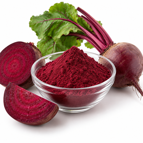 Fresh beets and beet root powder